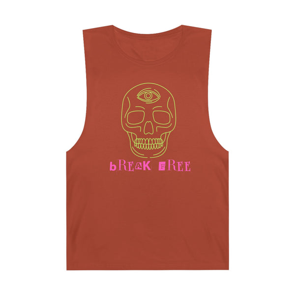 Unisex Barnard Tank - Bohemian Skull Graphic Tee for Festival Vibes