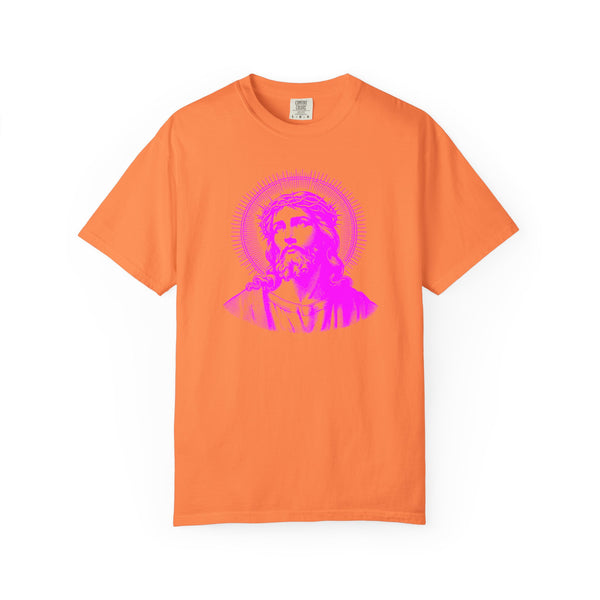FUGITIVE TEES | SACRED NEON MAGENTA JESUS FREQUENCY TEE