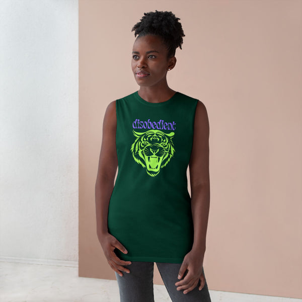Disobedient Tiger Graphic Unisex Tank Top - Perfect for Summer Adventures