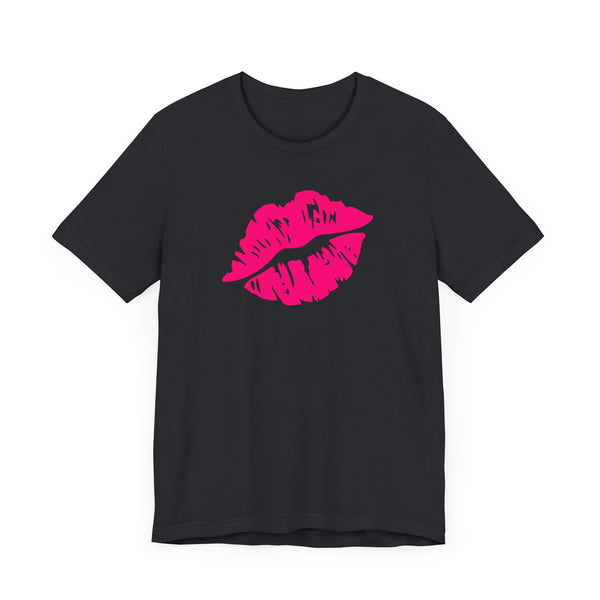 FUGITIVE TEES | NEON PINK KISS ME, DON’T MISS TEE