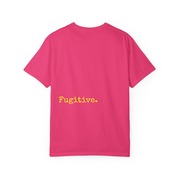 Vibrant Neon Yellow Skull Graphic T-Shirt - Unisex Garment-Dyed Tee for Casual Style