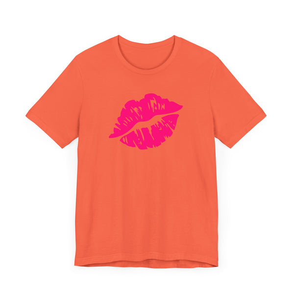 FUGITIVE TEES | NEON PINK KISS ME, DON’T MISS TEE