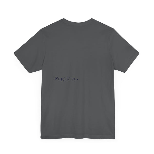 Dark Navy Blue Fugitive Tiger Graphic Tee - Unisex Jersey Short Sleeve Shirt