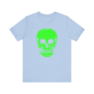 Fugitive Neon Green Skull Graphic Tee - Unisex Jersey Short Sleeve T-Shirt