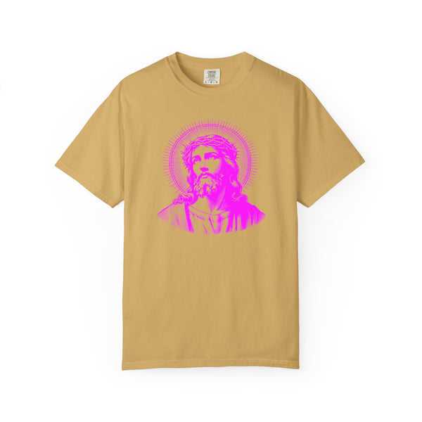 FUGITIVE TEES | SACRED NEON MAGENTA JESUS FREQUENCY TEE