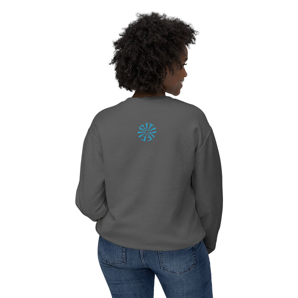 Unisex Lightweight Crewneck Sweatshirt - 'Live Free' Tiger Design