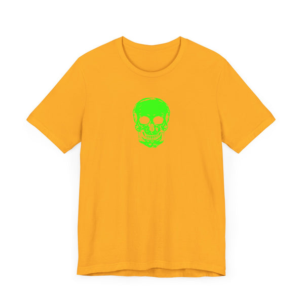 Fugitive Neon Lime Skull Tee - Unisex Jersey Short Sleeve T-Shirt