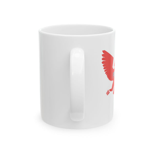 Stylish Red Bird Ceramic Mug - 11oz & 15oz