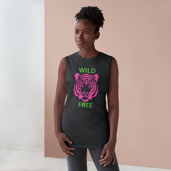 Wild & Free Unisex Tank Top - Vibrant Tiger Design