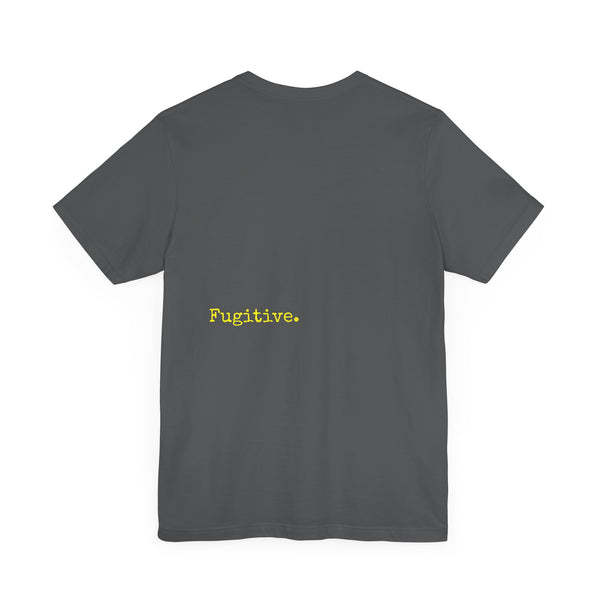 Neon Yellow Fugitive Skull Graphic Tee - Unisex Jersey Short Sleeve