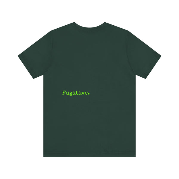 Lime Green Neon Skull Graphic Tee - Fugitive Statement Unisex Jersey Shirt