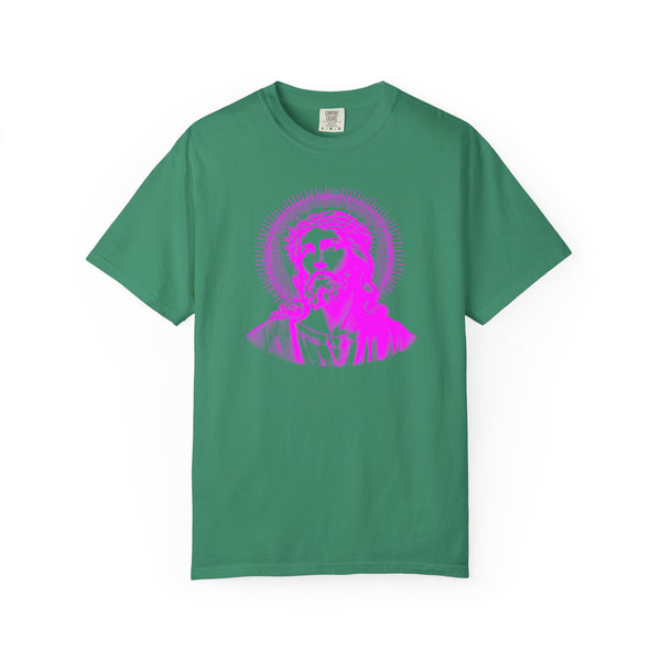 FUGITIVE TEES | SACRED NEON MAGENTA JESUS FREQUENCY TEE