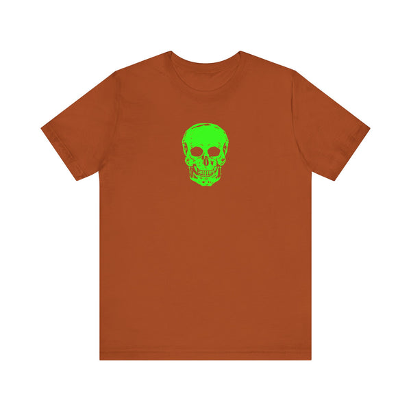 Fugitive Neon Lime Skull Tee - Unisex Jersey Short Sleeve T-Shirt