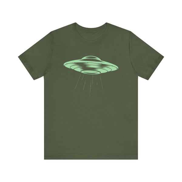 FUGITIVE TEES | CELADON GREEN SPACE SHIP SHIRT