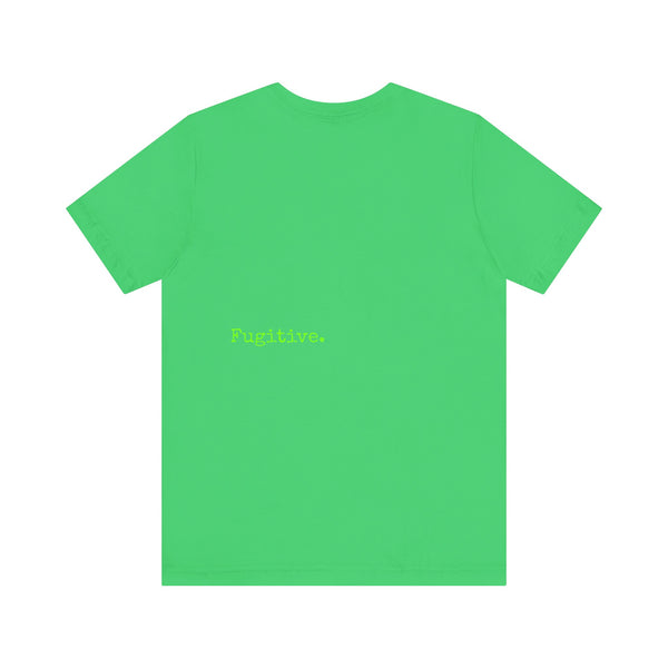 Fugitive Neon Lime Skull Tee - Unisex Jersey Short Sleeve T-Shirt