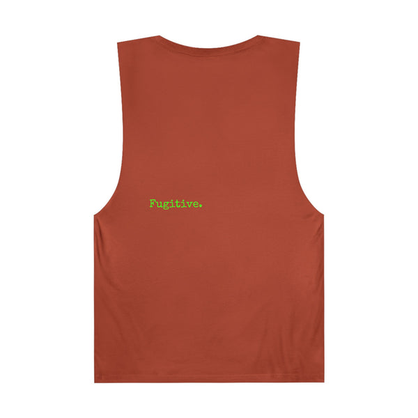Live Free Neon Green Tiger Unisex Tank Top - Bold Graphic Tee for Adventure Seekers