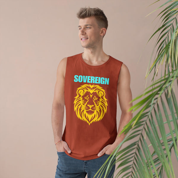 Sovereign Lion Unisex Tank Top - Bold Design for Summer Vibes