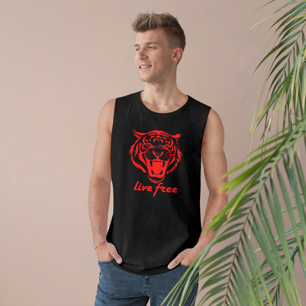 Live Free Unisex Tiger Tank Top