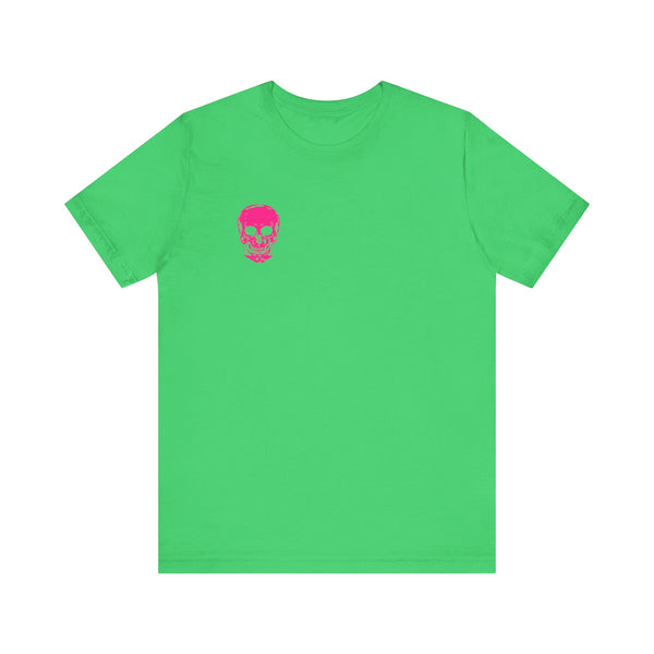 FUGITIVE TEES | NEON PINK MINI SKULL TEE