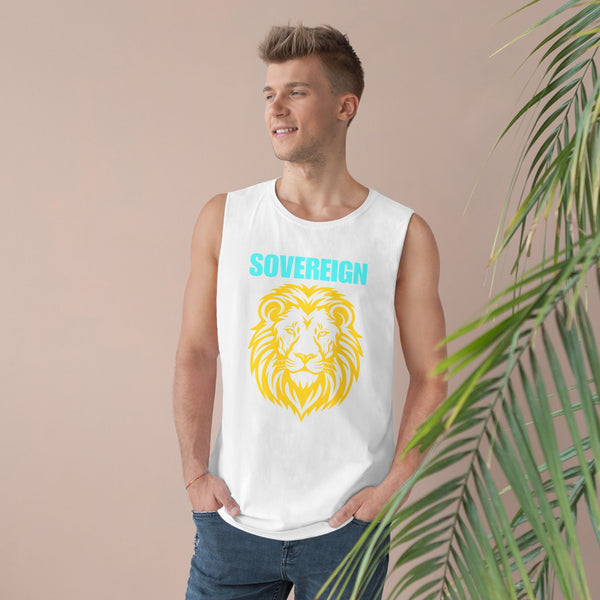 Sovereign Lion Unisex Tank Top - Bold Design for Summer Vibes