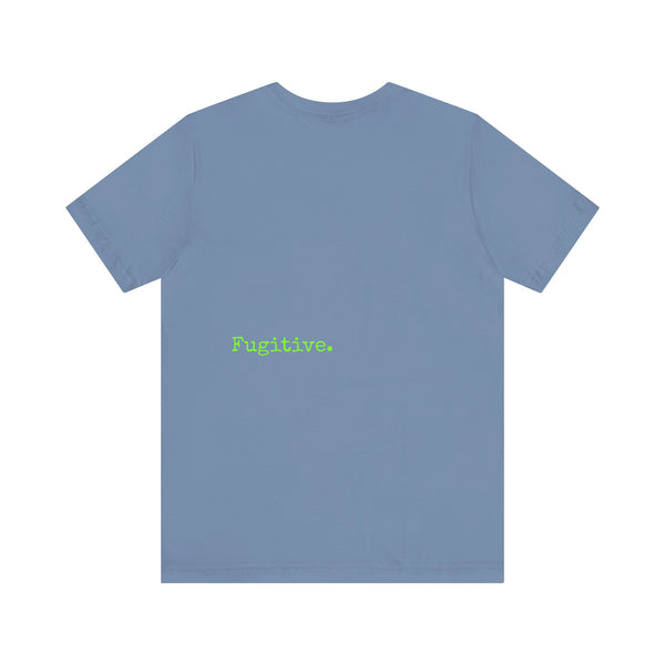 Lime Green Neon Skull Graphic Tee - Fugitive Statement Unisex Jersey Shirt