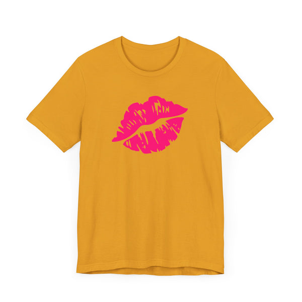 FUGITIVE TEES | NEON PINK KISS ME, DON’T MISS TEE