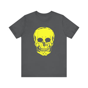 Neon Yellow Fugitive Skull Graphic Tee - Unisex Jersey Short Sleeve