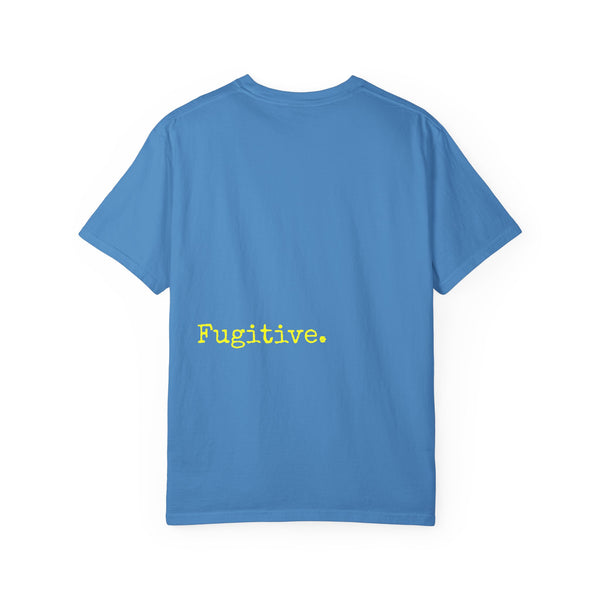 Vibrant Neon Yellow Skull Graphic T-Shirt - Unisex Garment-Dyed Tee for Casual Style