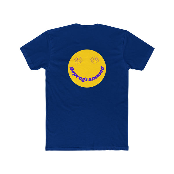 Unisex Cotton Crew Tee - Playful 'Deprogrammed' Graphic T-Shirt for Casual Vibes