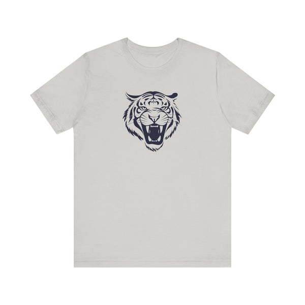 Dark Navy Blue Fugitive Tiger Graphic Tee - Unisex Jersey Short Sleeve Shirt