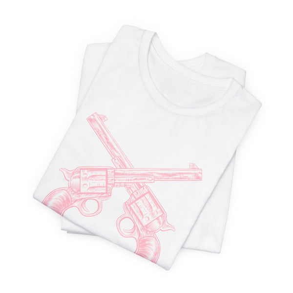 FUGITIVE TEES | COTTON CANDY HANDGUNS OUTLAW SHIRT