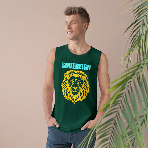 Sovereign Lion Unisex Tank Top - Bold Design for Summer Vibes