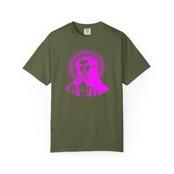 FUGITIVE TEES | SACRED NEON MAGENTA JESUS FREQUENCY TEE