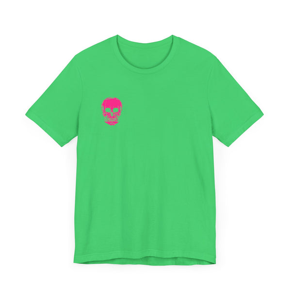 FUGITIVE TEES | NEON PINK MINI SKULL TEE