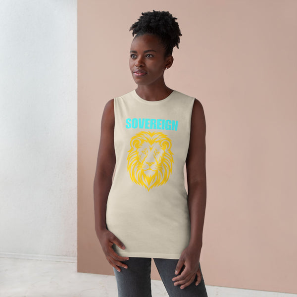 Sovereign Lion Unisex Tank Top - Bold Design for Summer Vibes