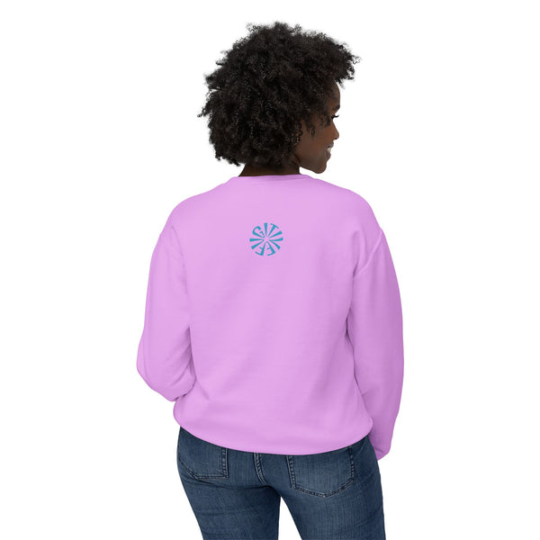 Unisex Lightweight Crewneck Sweatshirt - 'Live Free' Tiger Design