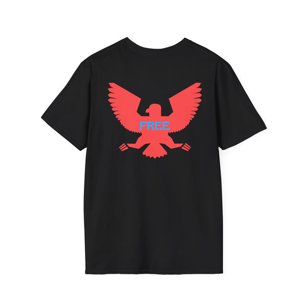 Unisex Softstyle T-Shirt - Vintage Eagle Design with 'FREE' Message