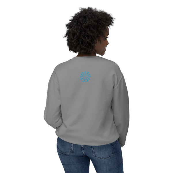 Unisex Lightweight Crewneck Sweatshirt - 'Live Free' Tiger Design