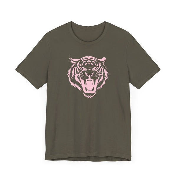 Patel Pink Fierce Tiger Graphic Tee - Unisex Jersey Short Sleeve Shirt