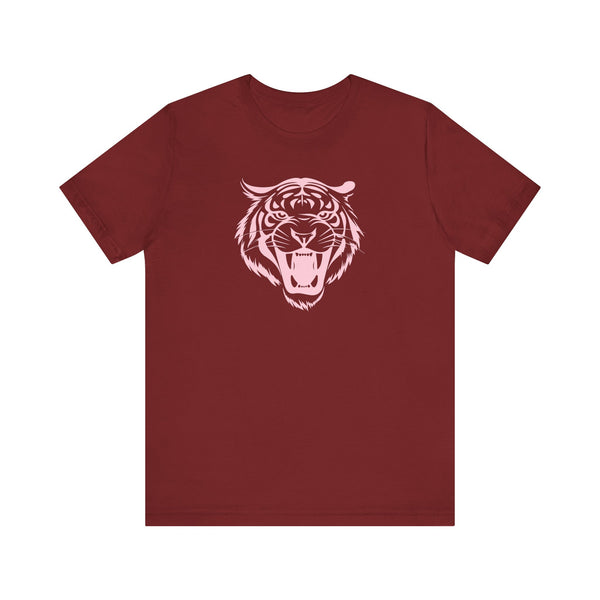 Patel Pink Fierce Tiger Graphic Tee - Unisex Jersey Short Sleeve Shirt