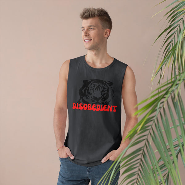 Unisex Disobedient Tiger Tank Top - Bold Graphic Sleeveless Tee for Casual Style