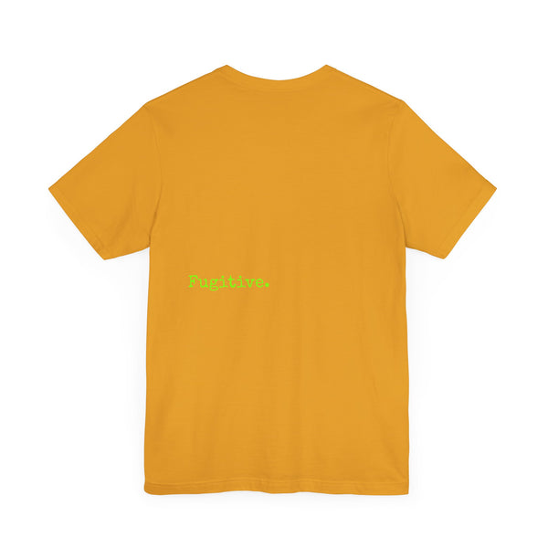 Fugitive Neon Lime Skull Tee - Unisex Jersey Short Sleeve T-Shirt