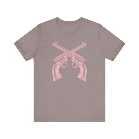 FUGITIVE TEES | COTTON CANDY HANDGUNS OUTLAW SHIRT
