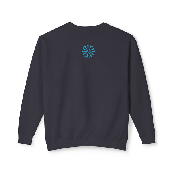 Unisex Lightweight Crewneck Sweatshirt - 'Live Free' Tiger Design