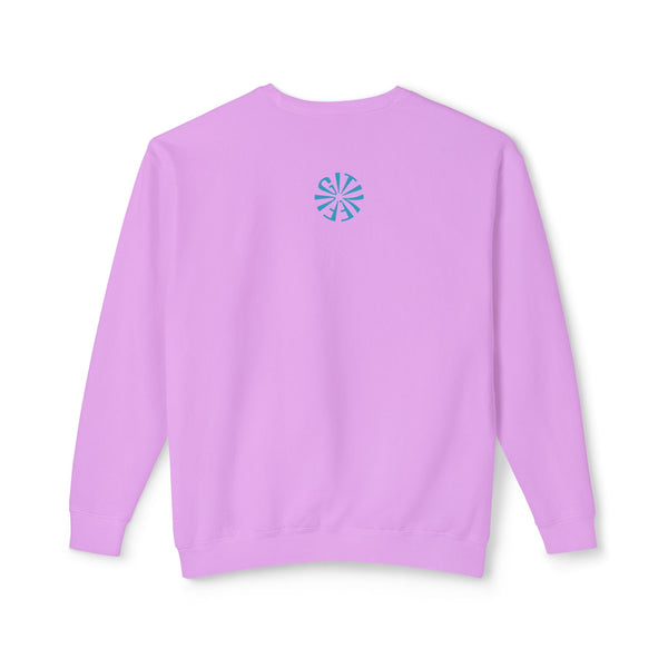 Unisex Lightweight Crewneck Sweatshirt - 'Live Free' Tiger Design