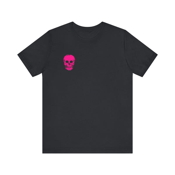 FUGITIVE TEES | NEON PINK MINI SKULL TEE