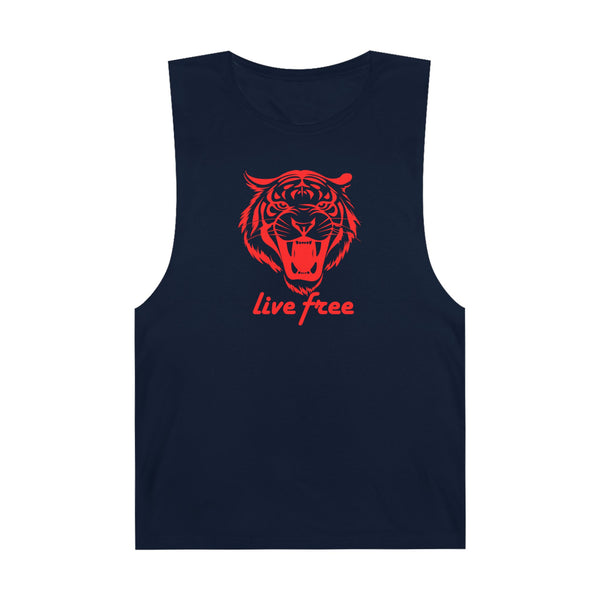 Live Free Tiger Unisex Tank Top
