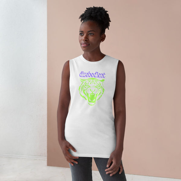 Disobedient Tiger Graphic Unisex Tank Top - Perfect for Summer Adventures