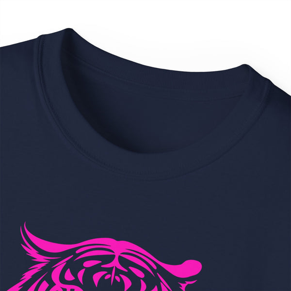 Neon Pink Live Free Tiger Graphic Tee - Unisex Ultra Cotton T-Shirt