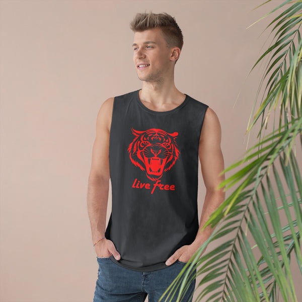 Live Free Unisex Tiger Tank Top